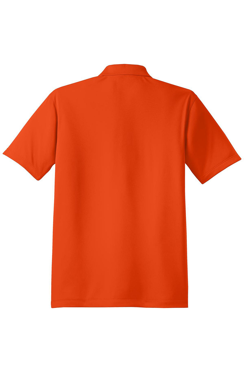 Sport-Tek ST650/TST650 Mens Sport-Wick Moisture Wicking Short Sleeve Polo Shirt Deep Orange Flat Back