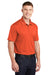 Sport-Tek ST650/TST650 Mens Sport-Wick Moisture Wicking Short Sleeve Polo Shirt Deep Orange Model 3q