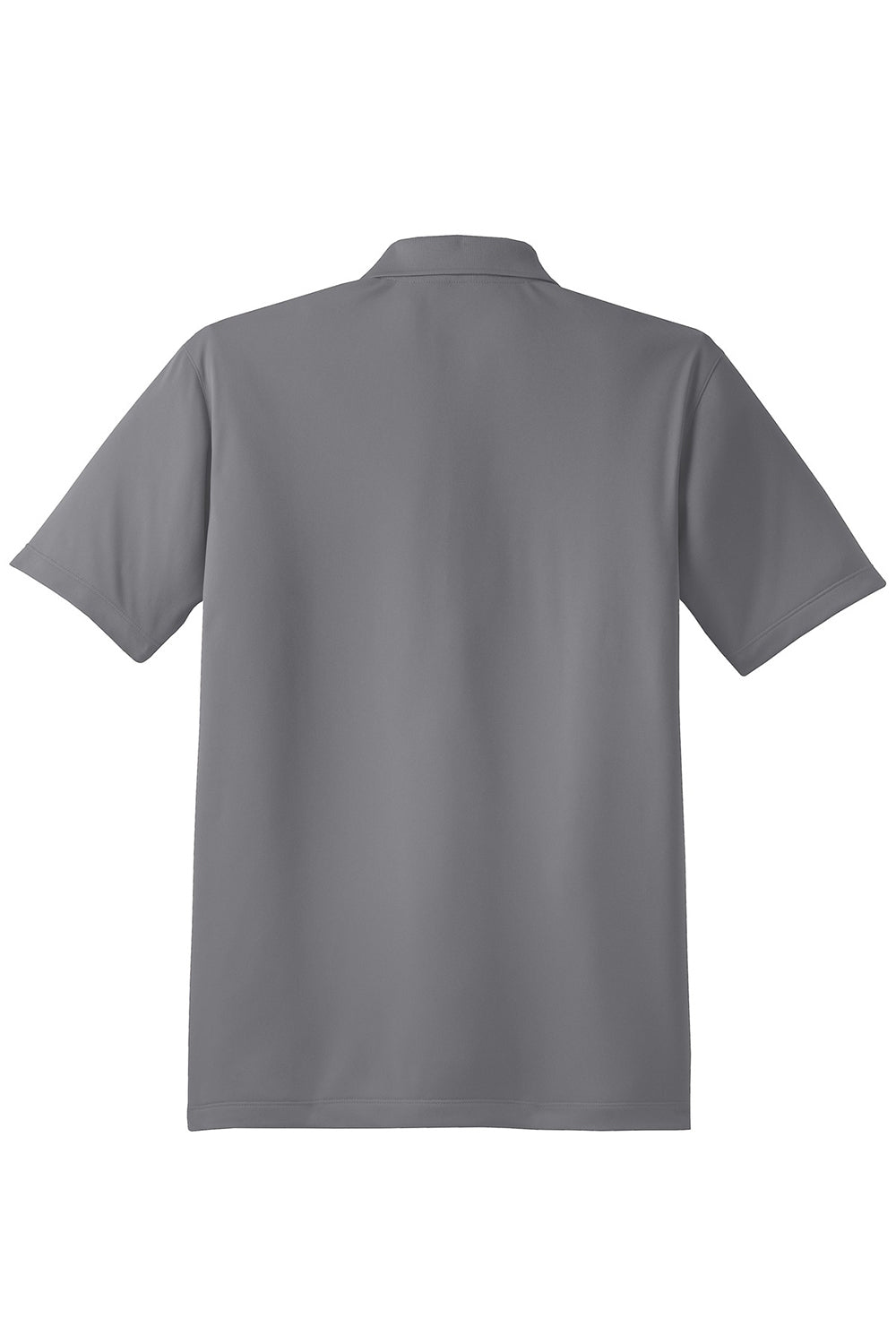 Sport-Tek ST650/TST650 Mens Sport-Wick Moisture Wicking Short Sleeve Polo Shirt Concrete Grey Flat Back