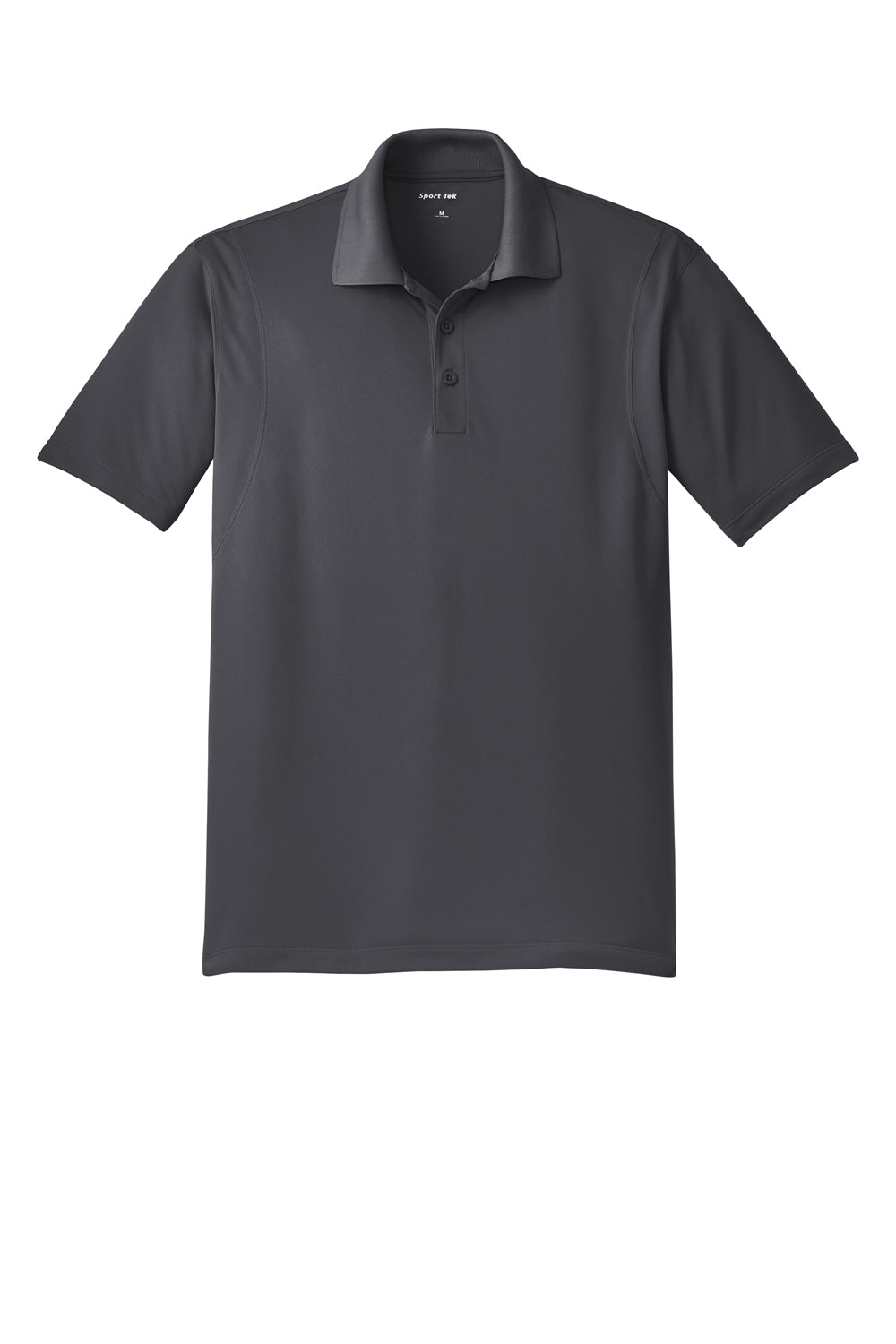 Sport-Tek ST650/TST650 Mens Sport-Wick Moisture Wicking Short Sleeve Polo Shirt Iron Grey Flat Front