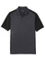 Sport-Tek ST652 Mens Sport-Wick Moisture Wicking Short Sleeve Polo Shirt Iron Grey/Black Flat Front