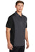 Sport-Tek ST652 Mens Sport-Wick Moisture Wicking Short Sleeve Polo Shirt Iron Grey/Black Model 3q