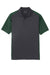 Sport-Tek ST652 Mens Sport-Wick Moisture Wicking Short Sleeve Polo Shirt Iron Grey/Forest Green Flat Front