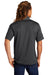 Sport-Tek ST653 Mens Sport-Wick Moisture Wicking Short Sleeve Polo Shirt Iron Grey/White Model Back