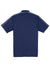 Sport-Tek ST653 Mens Sport-Wick Moisture Wicking Short Sleeve Polo Shirt True Navy Blue/White Flat Back