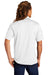 Sport-Tek ST653 Mens Sport-Wick Moisture Wicking Short Sleeve Polo Shirt White/Iron Grey Model Back