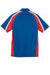 Sport-Tek ST654 Mens Sport-Wick Moisture Wicking Short Sleeve Polo Shirt True Royal Blue/True Red/White Flat Back