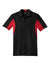 Sport-Tek ST655/TST655 Mens Sport-Wick Moisture Wicking Short Sleeve Polo Shirt Black/True Red Flat Front