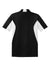 Sport-Tek ST655/TST655 Mens Sport-Wick Moisture Wicking Short Sleeve Polo Shirt Black/White Flat Back