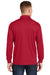 Sport-Tek ST657 Mens Sport-Wick Moisture Wicking Long Sleeve Polo Shirt Deep Red Model Back