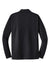 Sport-Tek ST657 Mens Sport-Wick Moisture Wicking Long Sleeve Polo Shirt Black Flat Back