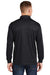 Sport-Tek ST657 Mens Sport-Wick Moisture Wicking Long Sleeve Polo Shirt Black Model Back