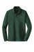 Sport-Tek ST657 Mens Sport-Wick Moisture Wicking Long Sleeve Polo Shirt Forest Green Flat Front