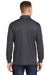 Sport-Tek ST657 Mens Sport-Wick Moisture Wicking Long Sleeve Polo Shirt Iron Grey Model Back