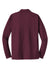 Sport-Tek ST657 Mens Sport-Wick Moisture Wicking Long Sleeve Polo Shirt Maroon Flat Back