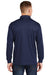 Sport-Tek ST657 Mens Sport-Wick Moisture Wicking Long Sleeve Polo Shirt True Navy Blue Model Back