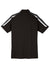 Sport-Tek ST658 Mens Sport-Wick Moisture Wicking Short Sleeve Polo Shirt Black/Iron Grey/White Flat Back