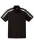 Sport-Tek ST658 Mens Sport-Wick Moisture Wicking Short Sleeve Polo Shirt Black/Iron Grey/White Flat Front