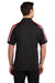 Sport-Tek ST658 Mens Sport-Wick Moisture Wicking Short Sleeve Polo Shirt Black/True Red/White Model Back