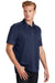 Sport-Tek ST659 Mens Sport-Wick Moisture Wicking Short Sleeve Polo Shirt True Navy Blue Model 3q