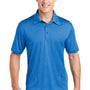 Sport-Tek Mens Heather Contender Moisture Wicking Short Sleeve Polo Shirt - Heather Blue Wake