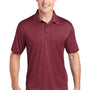 Sport-Tek Mens Heather Contender Moisture Wicking Short Sleeve Polo Shirt - Heather Cardinal Red