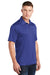 Sport-Tek ST660 Mens Heather Contender Moisture Wicking Short Sleeve Polo Shirt Heather Cobalt Blue Model 3q