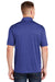 Sport-Tek ST660 Mens Heather Contender Moisture Wicking Short Sleeve Polo Shirt Heather Cobalt Blue Model Back