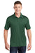 Sport-Tek ST660 Mens Heather Contender Moisture Wicking Short Sleeve Polo Shirt Heather Forest Green Model Front