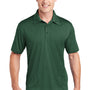 Sport-Tek Mens Heather Contender Moisture Wicking Short Sleeve Polo Shirt - Heather Forest Green