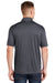 Sport-Tek ST660 Mens Heather Contender Moisture Wicking Short Sleeve Polo Shirt Heather Graphite Grey Model Back