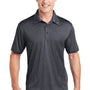 Sport-Tek Mens Heather Contender Moisture Wicking Short Sleeve Polo Shirt - Heather Graphite Grey