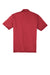 Sport-Tek ST660 Mens Heather Contender Moisture Wicking Short Sleeve Polo Shirt Heather True Scarlet Red Flat Back