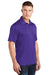 Sport-Tek ST660 Mens Heather Contender Moisture Wicking Short Sleeve Polo Shirt Heather Varsity Purple Model 3q