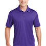 Sport-Tek Mens Heather Contender Moisture Wicking Short Sleeve Polo Shirt - Heather Varsity Purple