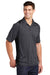 Sport-Tek ST665 Mens Heather Contender Moisture Wicking Short Sleeve Polo Shirt Heather Graphite Grey/Black Model 3q