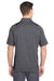 Sport-Tek ST665 Mens Heather Contender Moisture Wicking Short Sleeve Polo Shirt Heather Graphite Grey/Black Model Back