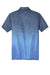 Sport-Tek ST671 Mens Ombre Heather Moisture Wicking Short Sleeve Polo Shirt Carolina Blue/True Navy Blue Flat Back