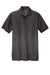 Sport-Tek ST671 Mens Ombre Heather Moisture Wicking Short Sleeve Polo Shirt Iron Grey/Black Flat Front