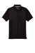 Sport-Tek ST680 Mens Micro-Mesh Moisture Wicking Short Sleeve Polo Shirt Black Flat Front