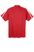 Sport-Tek ST685 Mens Micro-Mesh Moisture Wicking Short Sleeve Polo Shirt True Red/White Flat Back