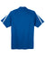 Sport-Tek ST685 Mens Micro-Mesh Moisture Wicking Short Sleeve Polo Shirt True Royal Blue/White Flat Back