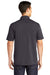 Sport-Tek ST690 Mens Active Mesh Moisture Wicking Short Sleeve Polo Shirt Iron Grey Model Back