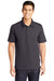 Sport-Tek ST690 Mens Active Mesh Moisture Wicking Short Sleeve Polo Shirt Iron Grey Model Front