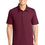 Sport-Tek Mens Active Mesh Moisture Wicking Short Sleeve Polo Shirt - Maroon