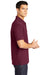 Sport-Tek ST690 Mens Active Mesh Moisture Wicking Short Sleeve Polo Shirt Maroon Model Side