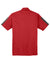 Sport-Tek ST695 Mens Active Mesh Moisture Wicking Short Sleeve Polo Shirt True Red/Grey Flat Back