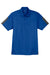 Sport-Tek ST695 Mens Active Mesh Moisture Wicking Short Sleeve Polo Shirt True Royal Blue/Grey Flat Front