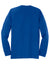 Sport-Tek ST700LS Mens Ultimate Performance Moisture Wicking Long Sleeve Crewneck T-Shirt True Royal Blue Flat Back