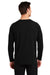 Sport-Tek ST700LS Mens Ultimate Performance Moisture Wicking Long Sleeve Crewneck T-Shirt Black Model Back